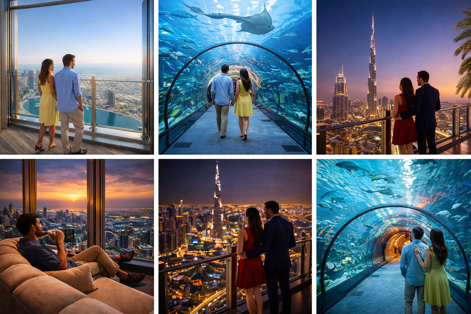 <h2>Burj Khalifa + Dubai Aquarium Combo Tickets – Peak Hours (02:00 PM–07:00 PM)</h2>